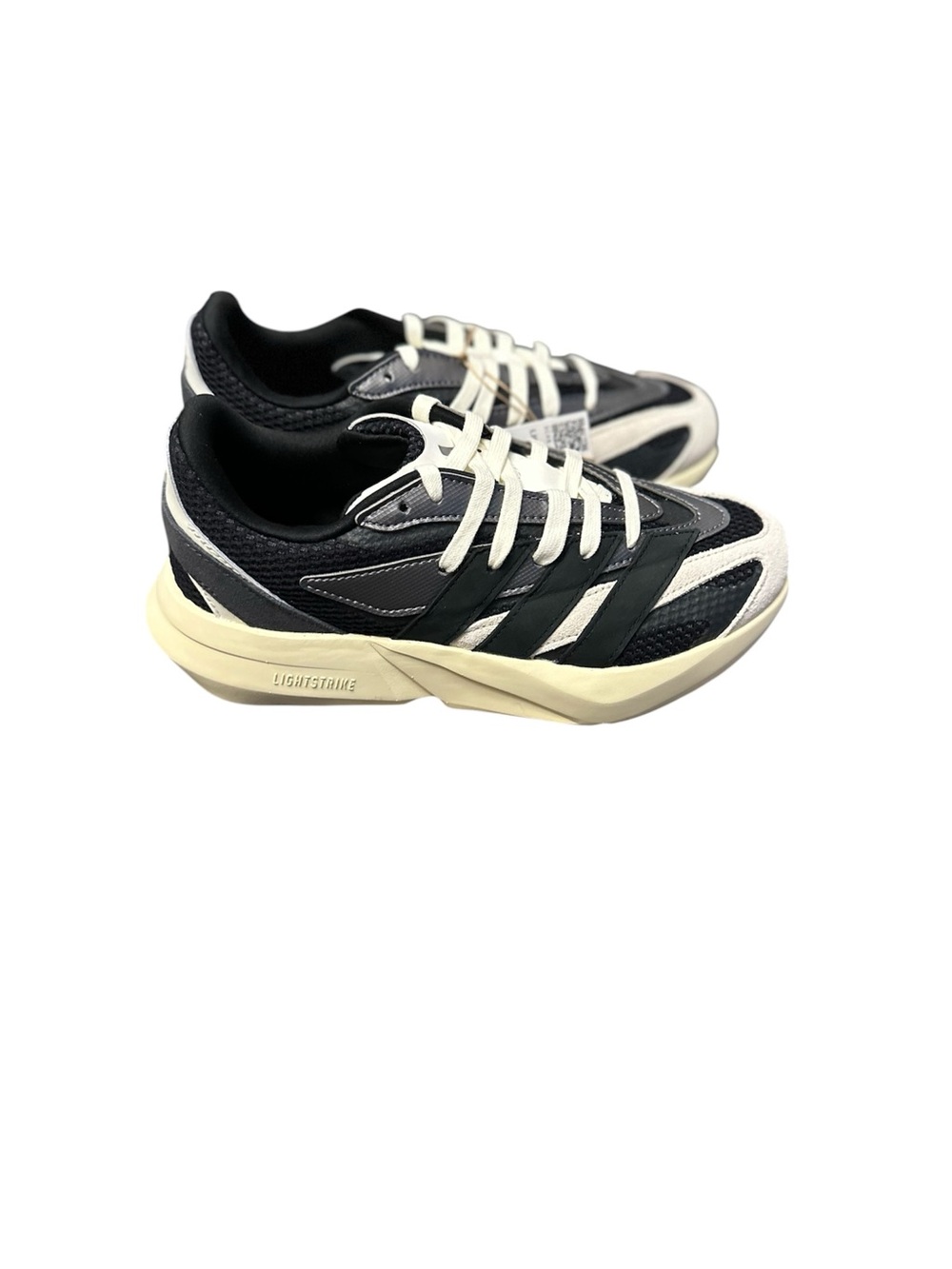 adidas Black White Cream Athletic Sneakers